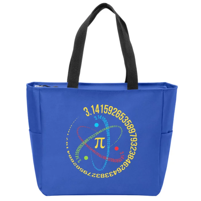 Funny Pi Day Spiral Pi Math For Pi Day Groovy Zip Tote Bag