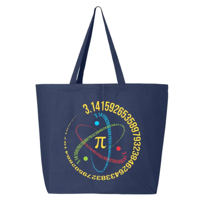 Funny Pi Day Spiral Pi Math For Pi Day Groovy 25L Jumbo Tote