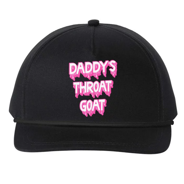 Funny P.Ink Daddys Throat Goat Adult Humor Sarcastic Outfit Gift Snapback Five-Panel Rope Hat