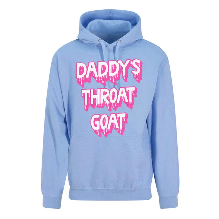 Funny P.Ink Daddys Throat Goat Adult Humor Sarcastic Outfit Gift Unisex Surf Hoodie