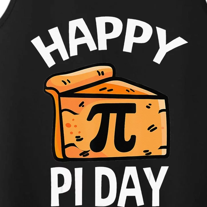 funny Pi Day Digits of Pi Rainbow 3.14 Math Teacher Performance Tank