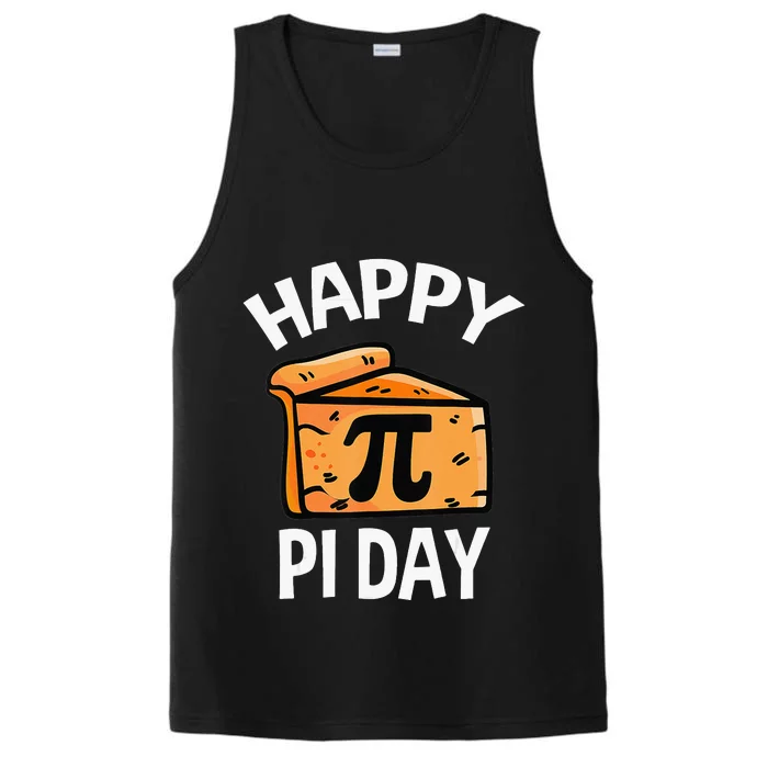 funny Pi Day Digits of Pi Rainbow 3.14 Math Teacher Performance Tank