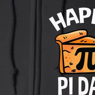 funny Pi Day Digits of Pi Rainbow 3.14 Math Teacher Full Zip Hoodie