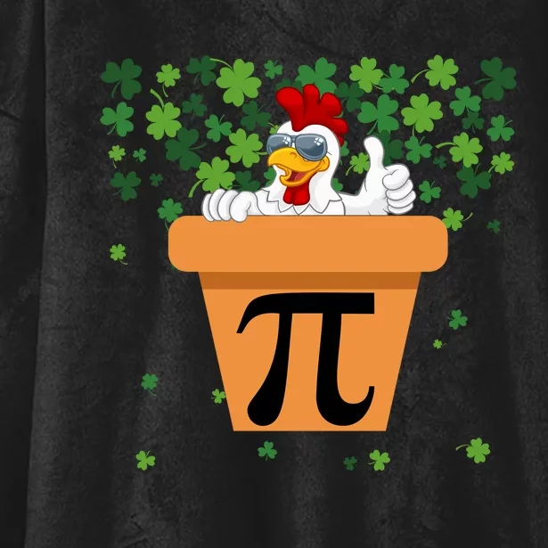 Funny Pi Day 2024 Chicken Pot Pi Day 3.14 Pi Math Day Math Teacher Hooded Wearable Blanket