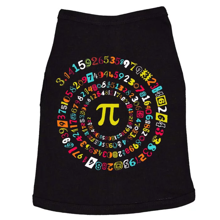 Funny Pi Day Twist Pi Math For Pi Day 3.14 Doggie Tank