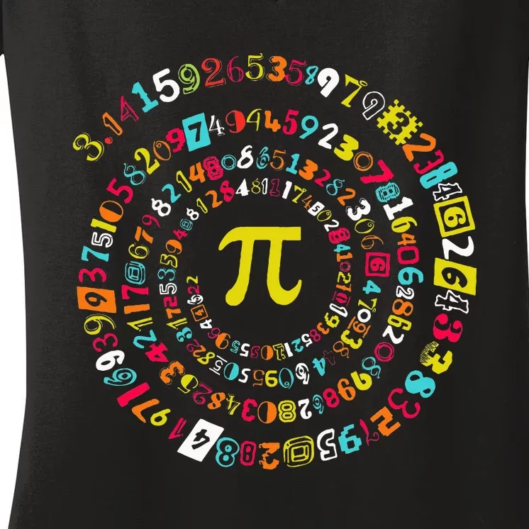 Funny Pi Day Twist Pi Math For Pi Day 3.14 Women's V-Neck T-Shirt