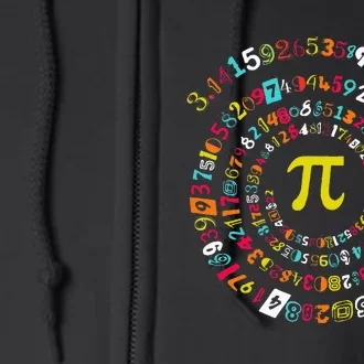 Funny Pi Day Twist Pi Math For Pi Day 3.14 Full Zip Hoodie