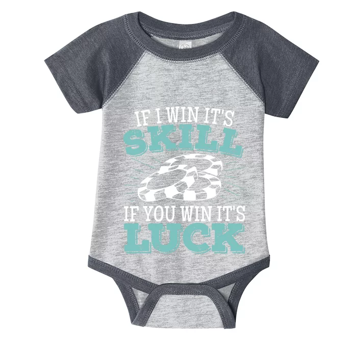 Funny Poker Design for a Poker Player Infant Baby Jersey Bodysuit