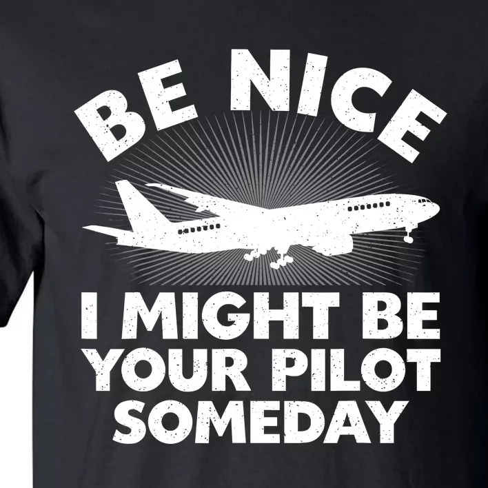 Funny Pilot Design Aviation Airplane Pilot Tall T-Shirt