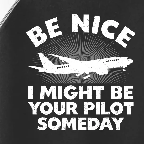 Funny Pilot Design Aviation Airplane Pilot Toddler Fine Jersey T-Shirt