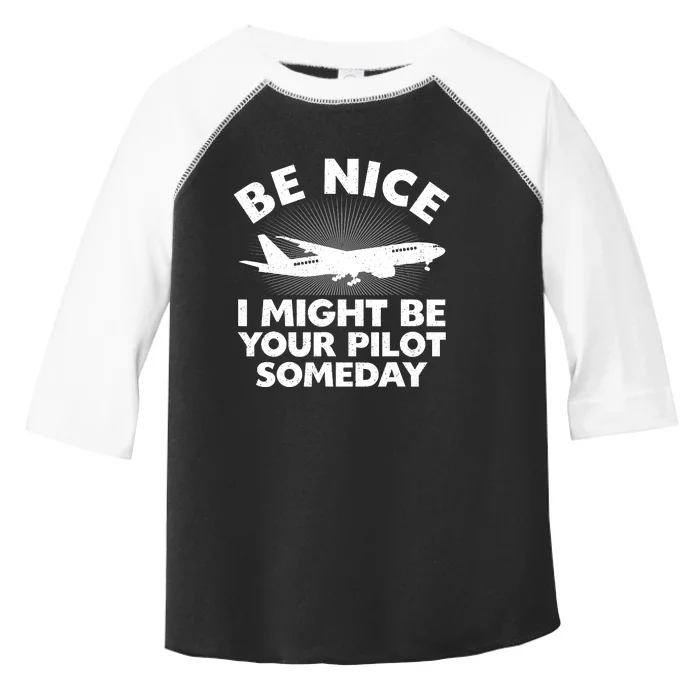 Funny Pilot Design Aviation Airplane Pilot Toddler Fine Jersey T-Shirt