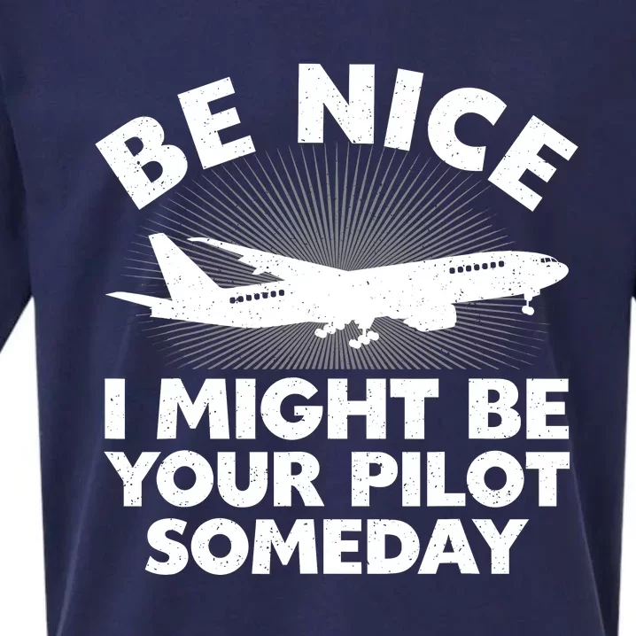 Funny Pilot Design Aviation Airplane Pilot Sueded Cloud Jersey T-Shirt