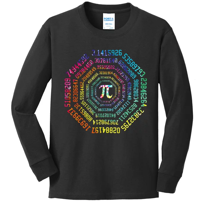 Funny Pi Day Pi Math Tee for Pi Day 3.14 Kids Long Sleeve Shirt