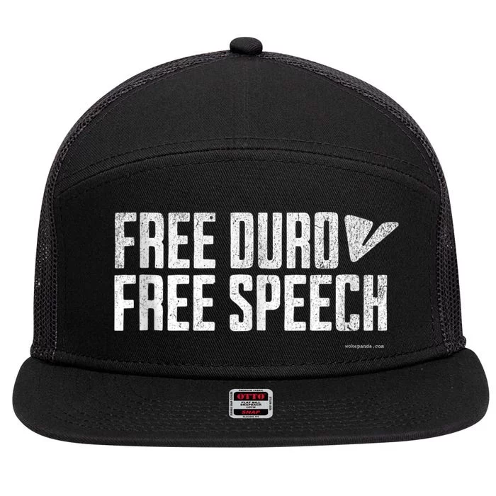 Free Pavel Durov Telegram Free Speech 7 Panel Mesh Trucker Snapback Hat