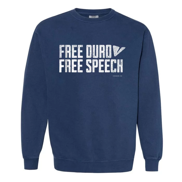 Free Pavel Durov Telegram Free Speech Garment-Dyed Sweatshirt