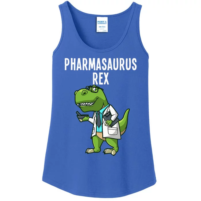 Funny Pharmacy Dinosaur Design For Women Pharmacists Ladies Essential Tank