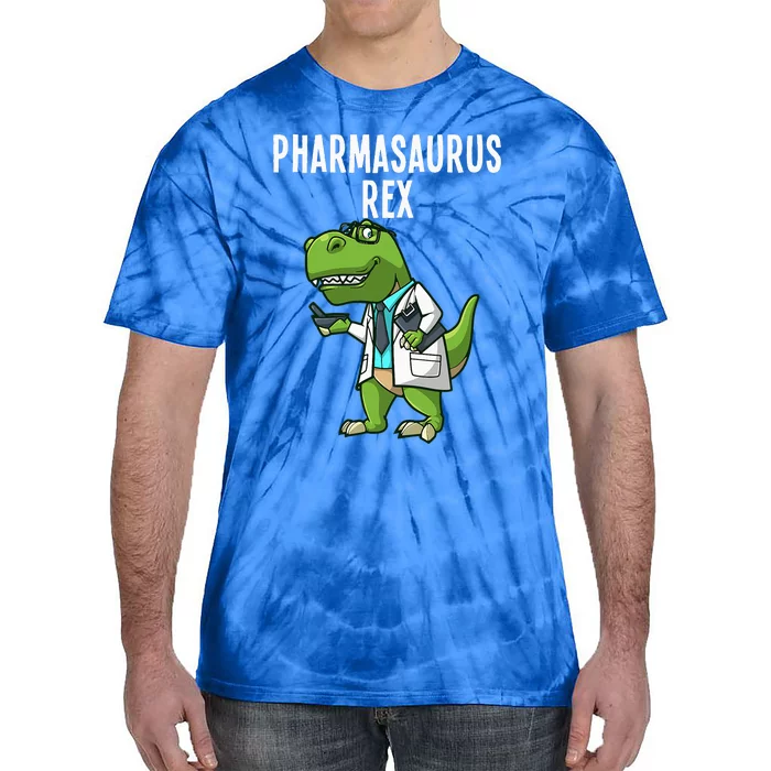 Funny Pharmacy Dinosaur Design For Women Pharmacists Tie-Dye T-Shirt