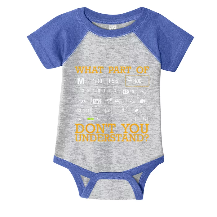 Funny Photography Design Women Photographer Instructors Infant Baby Jersey Bodysuit