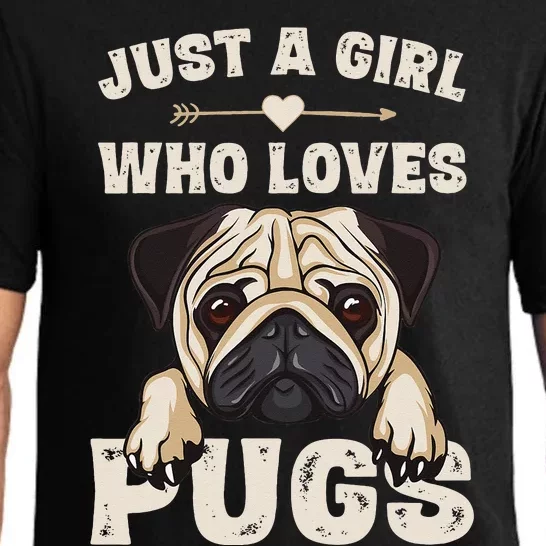 Funny Pug Dog Gifts for Just A Who Loves Pugs Pajama Set