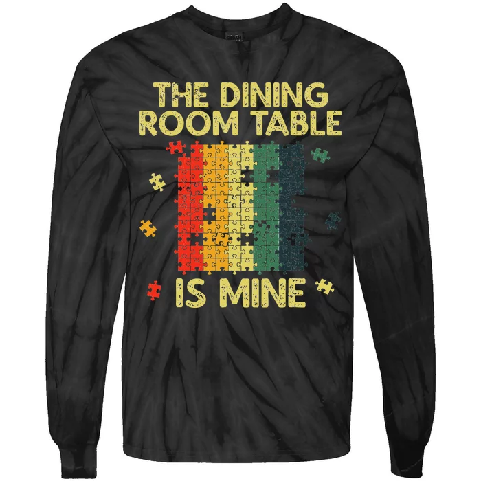 Funny Puzzle Design Jigsaw Puzzle Lover Tie-Dye Long Sleeve Shirt