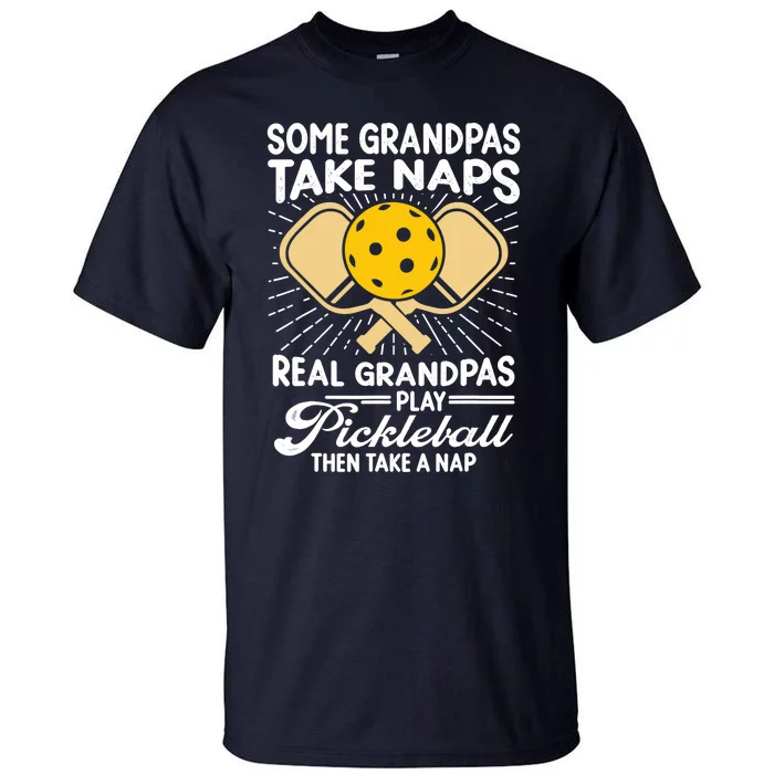 Funny Pickleball Design For Grandpa Pickleball Player Tall T-Shirt