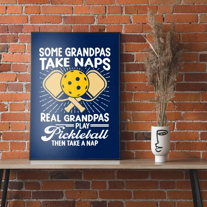 Funny Pickleball Design For Grandpa Pickleball Player Poster