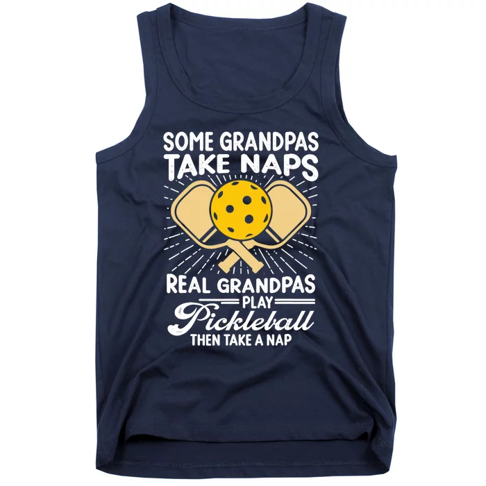 Funny Pickleball Design For Grandpa Pickleball Player Tank Top