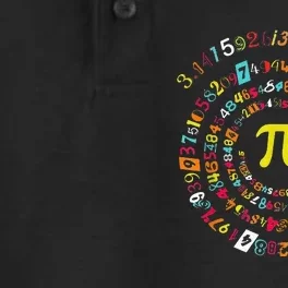 Funny Pi Day Spiral Pi Math Tee For Pi Day 3 14 Dry Zone Grid Performance Polo