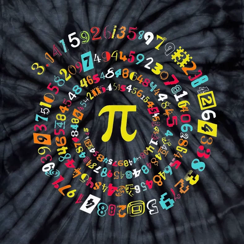 Funny Pi Day Spiral Pi Math Tee For Pi Day 3 14 Tie-Dye T-Shirt