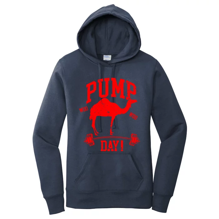 Funny Pump Day Hump Day Camel Weight Lifting Training Gym Funny Gift Women's Pullover Hoodie