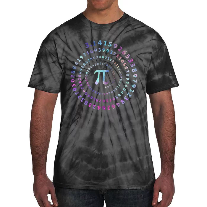 Funny Pi Day Spiral Pi Math Tee For Pi Day Tie-Dye T-Shirt