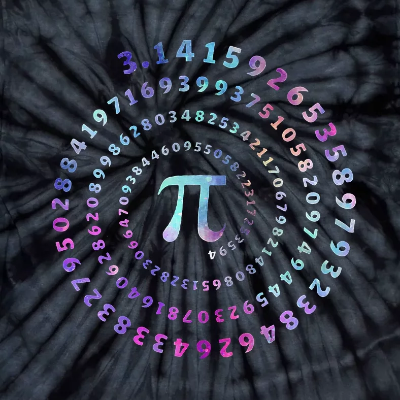 Funny Pi Day Spiral Pi Math Tee For Pi Day Tie-Dye T-Shirt