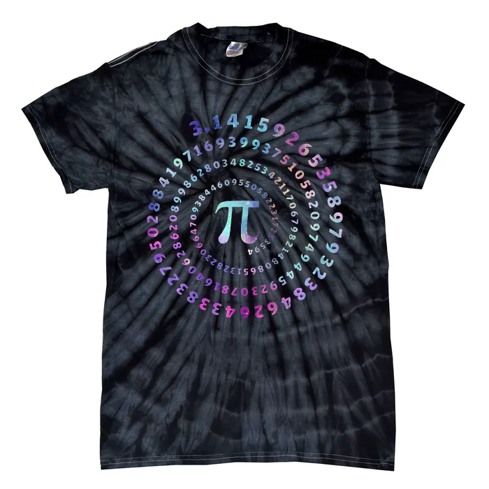 Funny Pi Day Spiral Pi Math Tee For Pi Day Tie-Dye T-Shirt