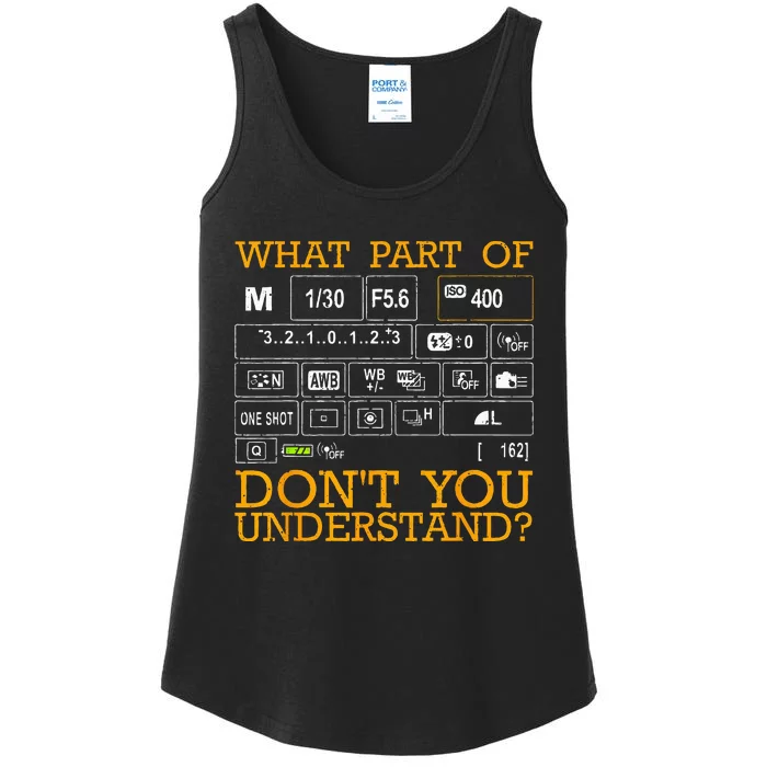 Funny Photography Design Women Photographer Instructors Ladies Essential Tank