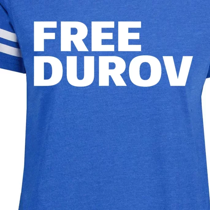 Free Pavel Durov Enza Ladies Jersey Football T-Shirt