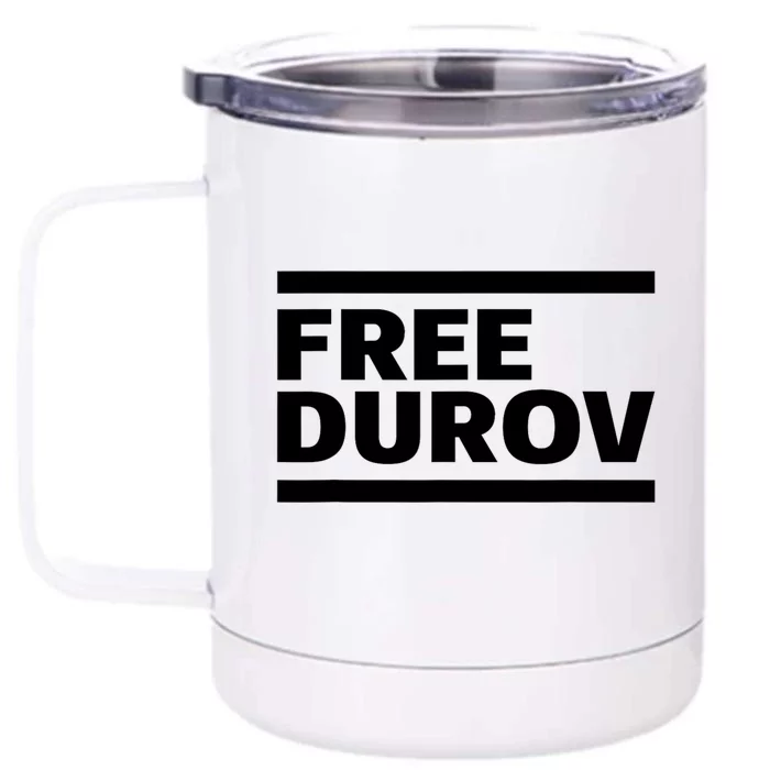 Free Pavel Durov Front & Back 12oz Stainless Steel Tumbler Cup