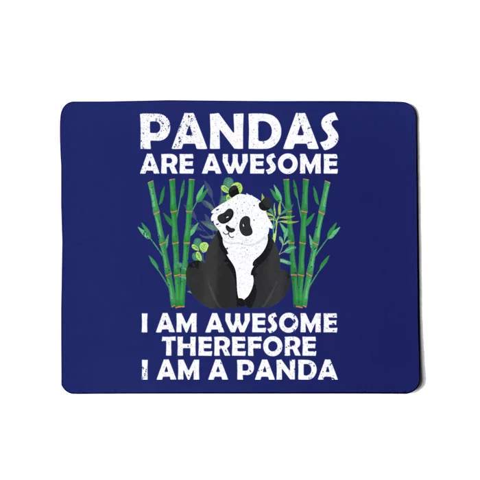 Funny Panda Design For Women Boys Girls Panda Bear Lover Mousepad