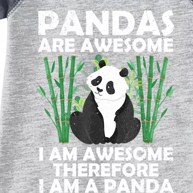 Funny Panda Design For Women Boys Girls Panda Bear Lover Infant Baby Jersey Bodysuit