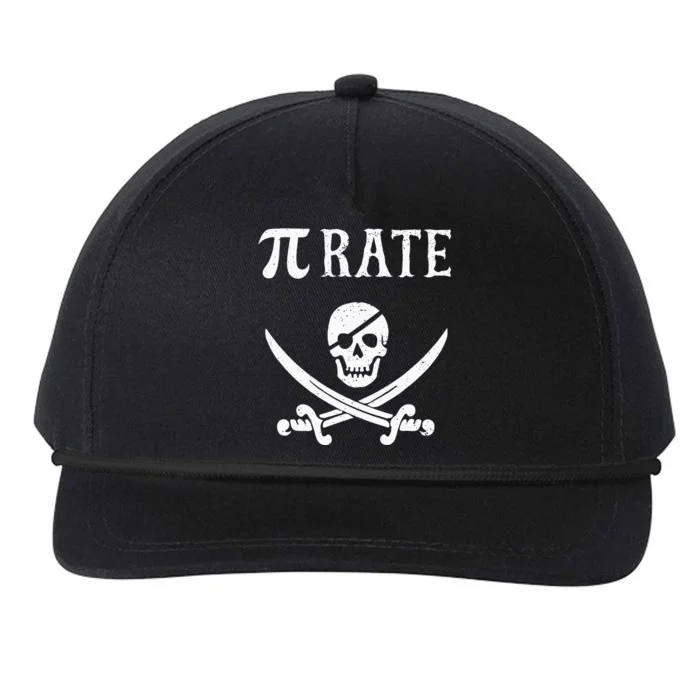 Funny Pi Day Pi Rate Pirate For Teachers Snapback Five-Panel Rope Hat