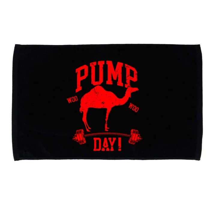 Funny Pump Day Hump Day Camel Weight Lifting Training Gym Gift Microfiber Hand Towel