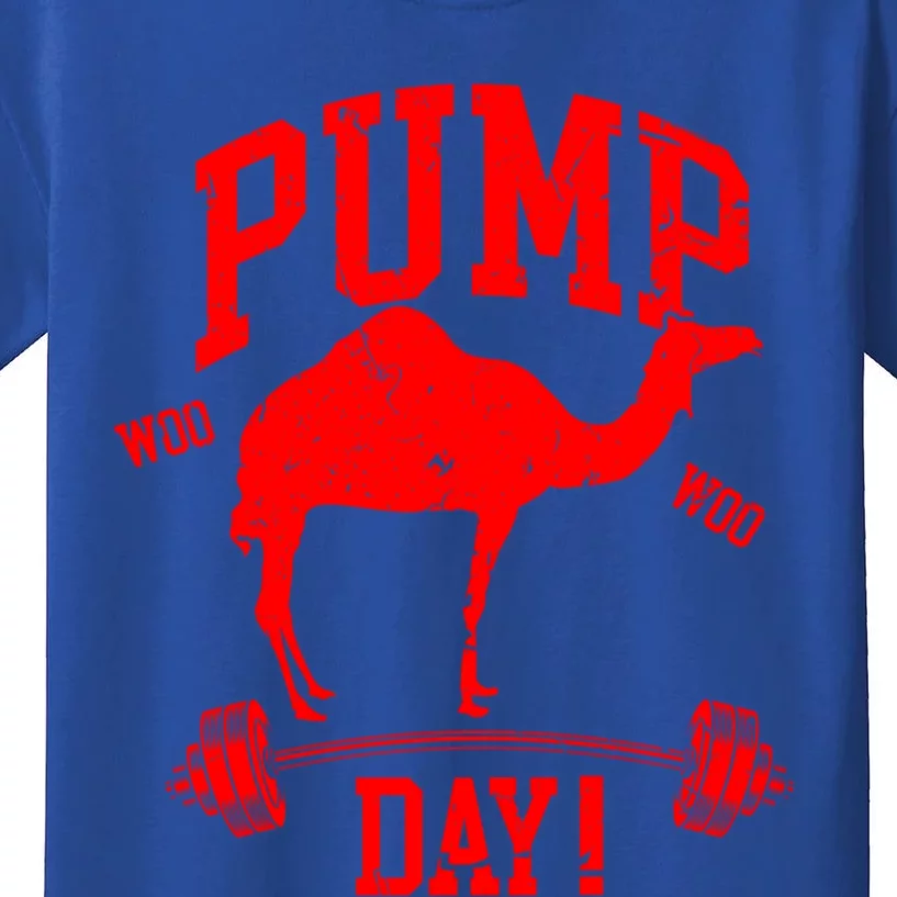 Funny Pump Day Hump Day Camel Weight Lifting Training Gym Gift Kids T-Shirt