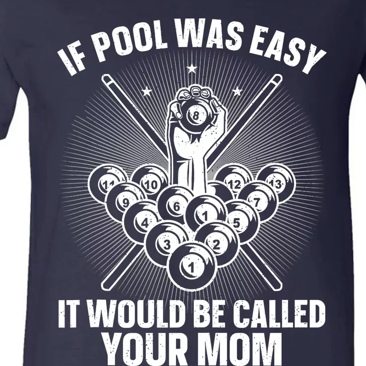 Funny Pool Design For Billiards Lover Pool Player V-Neck T-Shirt