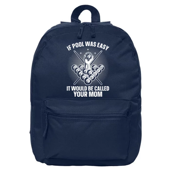 Funny Pool Design For Billiards Lover Pool Player 16 in Basic Backpack