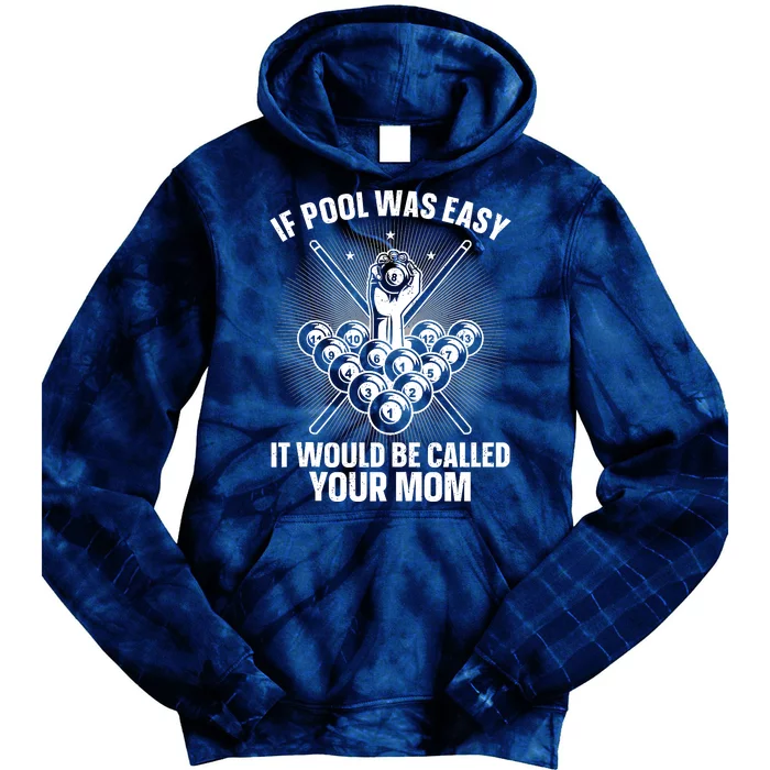 Funny Pool Design For Billiards Lover Pool Player Tie Dye Hoodie