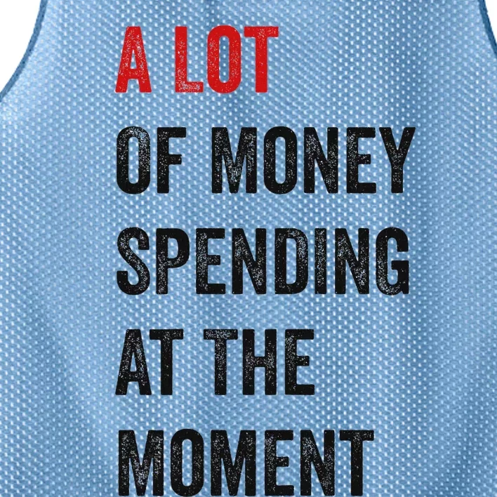 Funny Parents Day Money Spending Design Mesh Reversible Basketball Jersey Tank