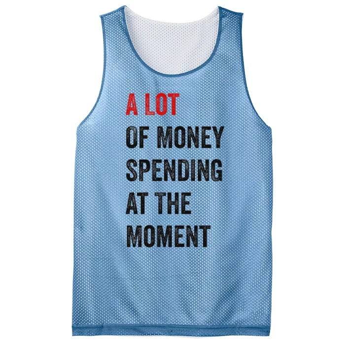 Funny Parents Day Money Spending Design Mesh Reversible Basketball Jersey Tank