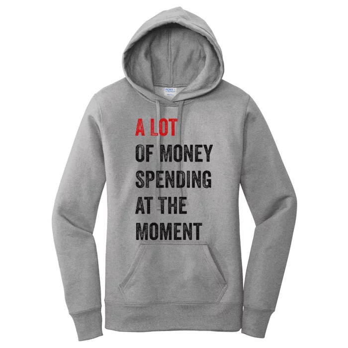 Funny Parents Day Money Spending Design Women's Pullover Hoodie