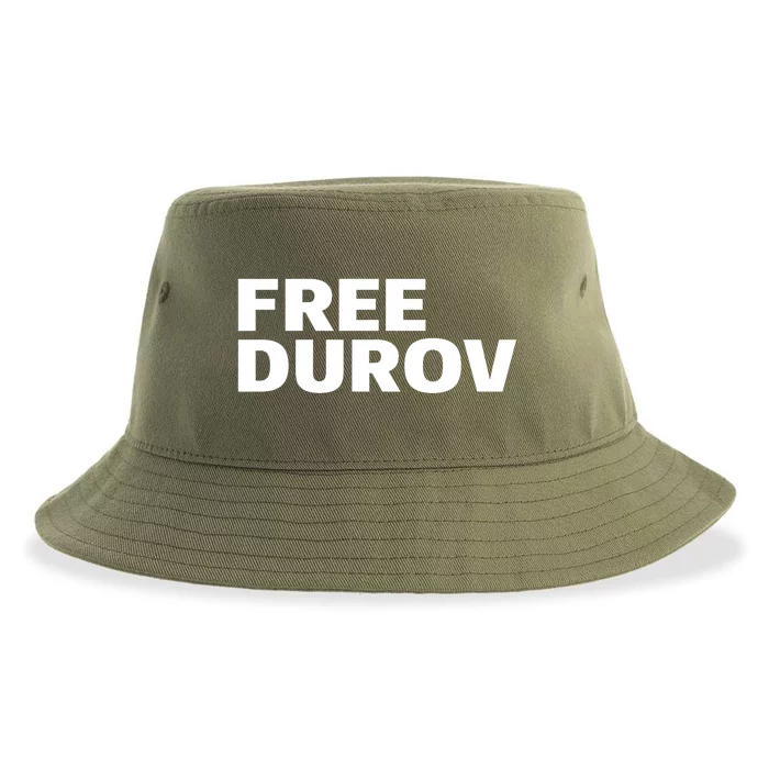 Free Pavel Durov Privacy Is Not A Crime Sustainable Bucket Hat