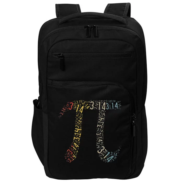 Funny Pi Day Vintage Nerd Geek Pie 3.14 Cute Sunset Diy Impact Tech Backpack