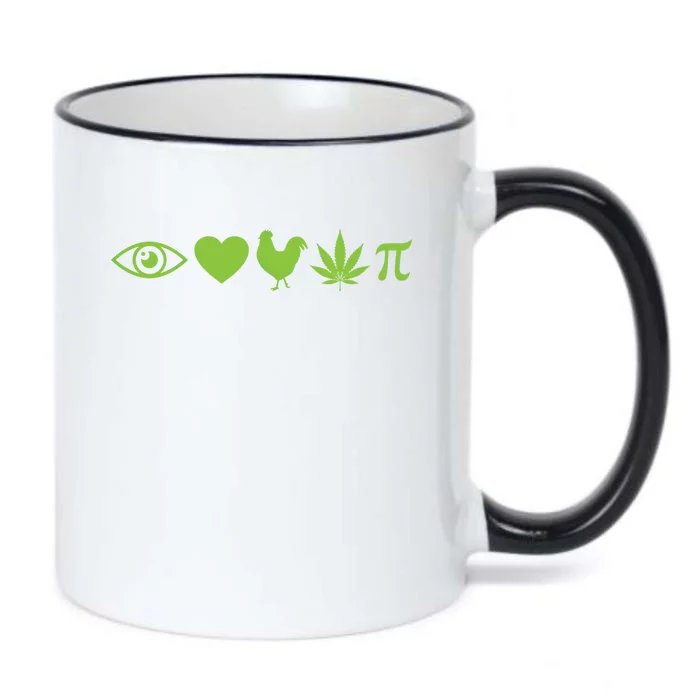 Funny Pi Day I Love Chicken Pot Pie Marijuana Math Gift Funny Gift Black Color Changing Mug